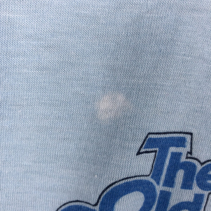 ~90'S The Old Country Busch Gardens Williamsburg Ringer T-shirt, Men's Size L polyester Blue type light blue Vintage Second Hand