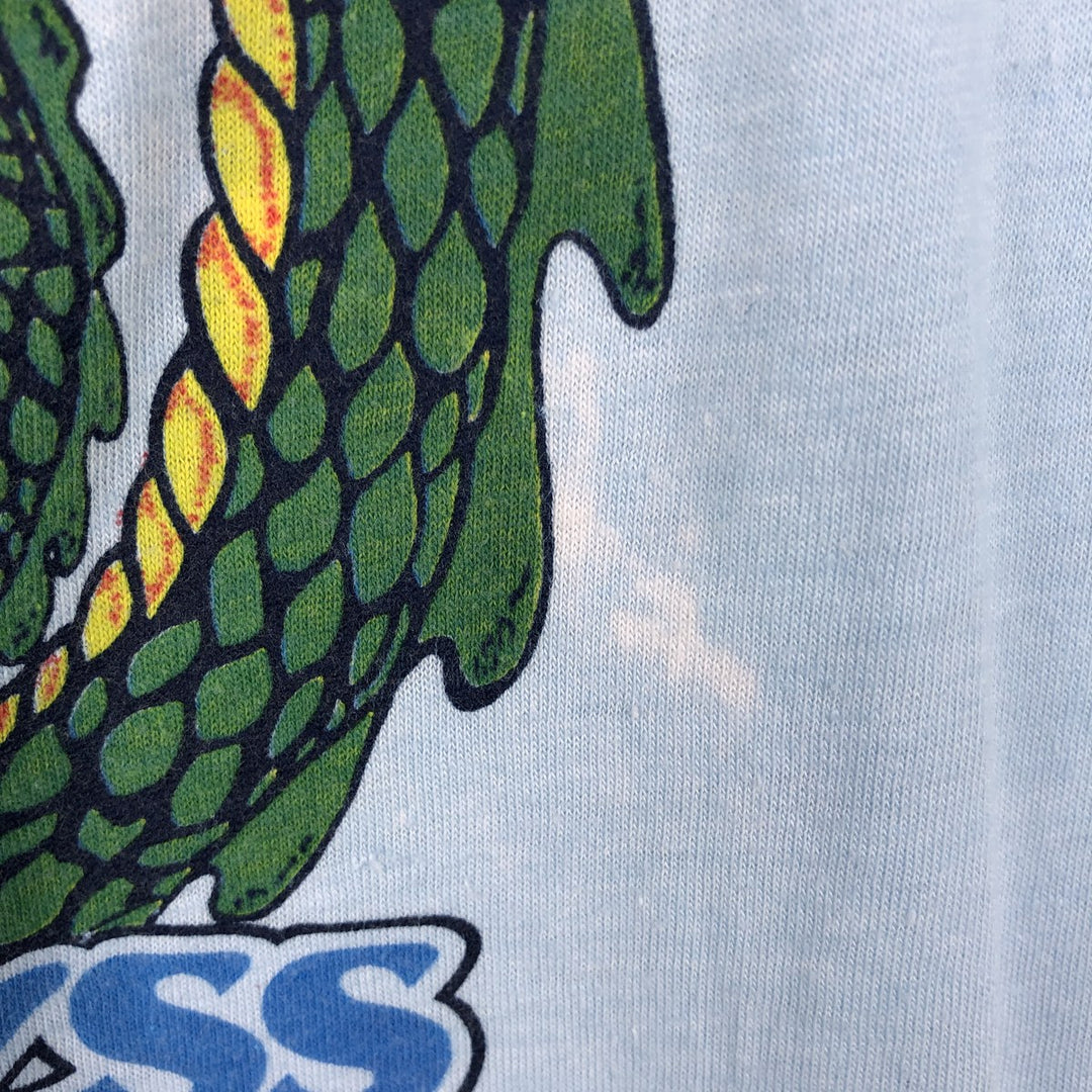 ~90'S The Old Country Busch Gardens Williamsburg Ringer T-shirt, Men's Size L polyester Blue type light blue Vintage Second Hand