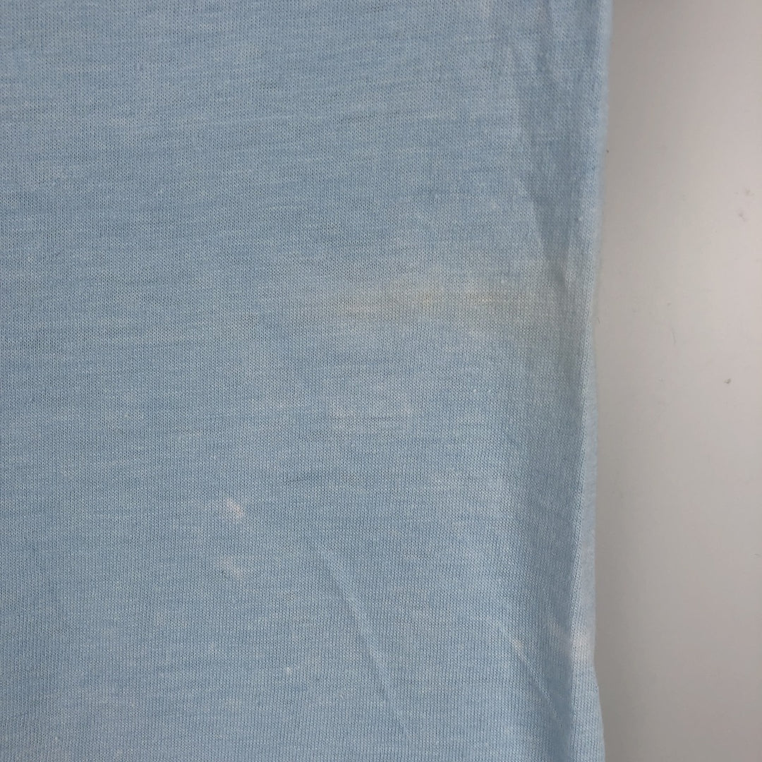~90'S The Old Country Busch Gardens Williamsburg Ringer T-shirt, Men's Size L polyester Blue type light blue Vintage Second Hand