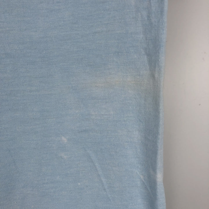 ~90'S The Old Country Busch Gardens Williamsburg Ringer T-shirt, Men's Size L polyester Blue type light blue Vintage Second Hand
