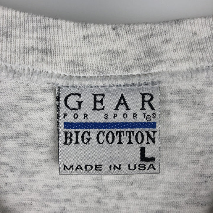 GEAR PENN University of Pennsylvania College T-Shirt, Made in USA, Men's Size L (Equivalent), Vintage cotton gray type Vintage Second Hand