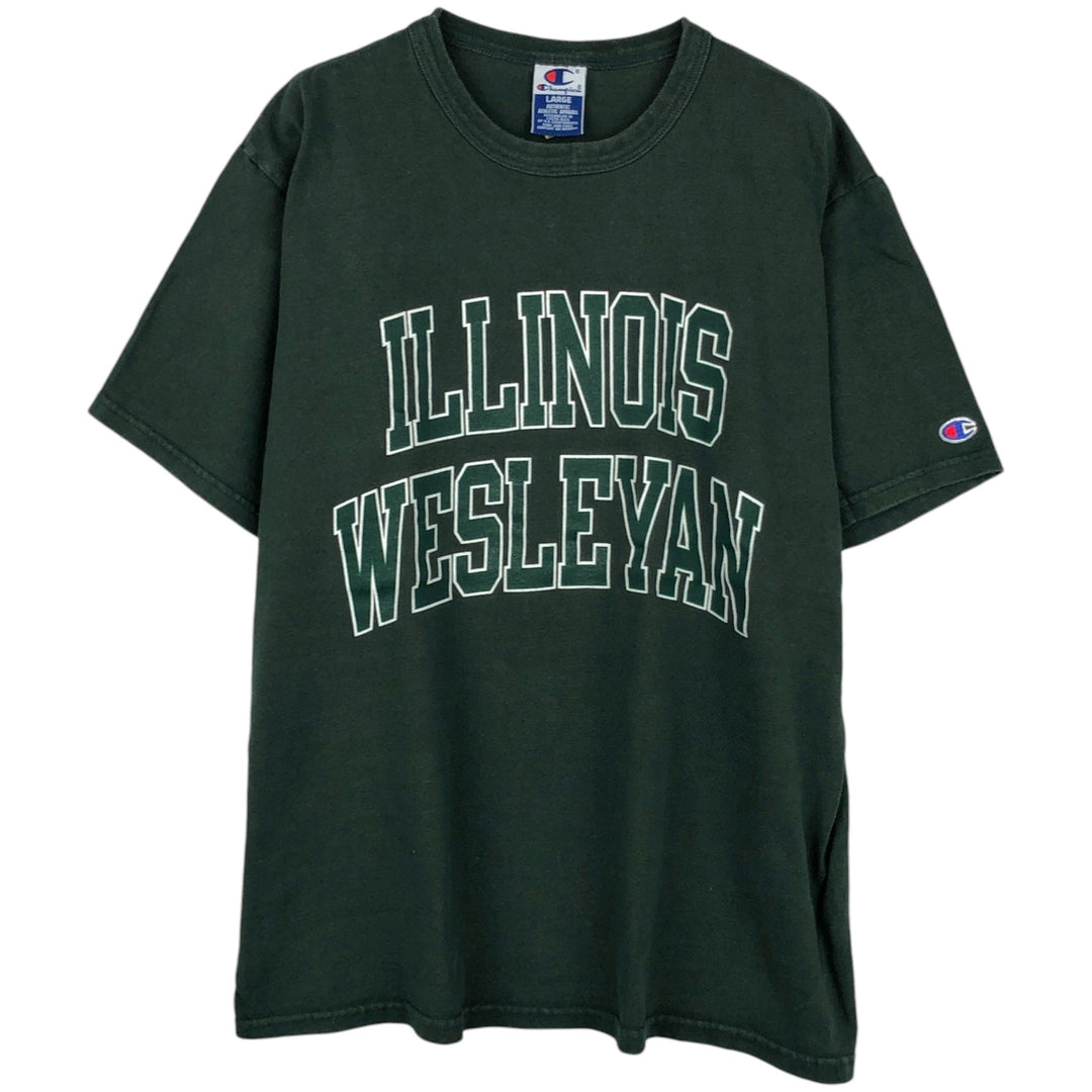 Champion Authentic Athletic Apparel College T-Shirt, Men's Size L (approx.) cotton green type Vintage Second Hand