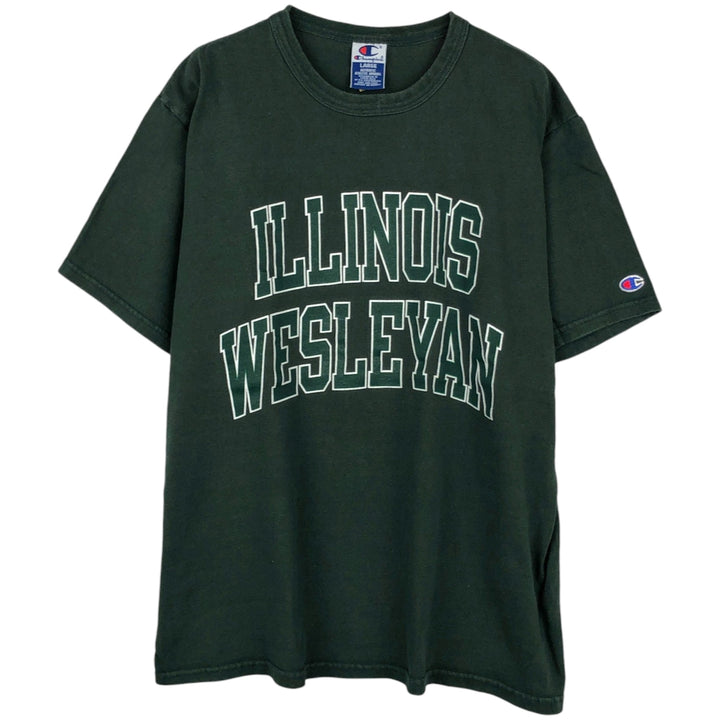 Champion Authentic Athletic Apparel College T-Shirt, Men's Size L (approx.) cotton green type Vintage Second Hand