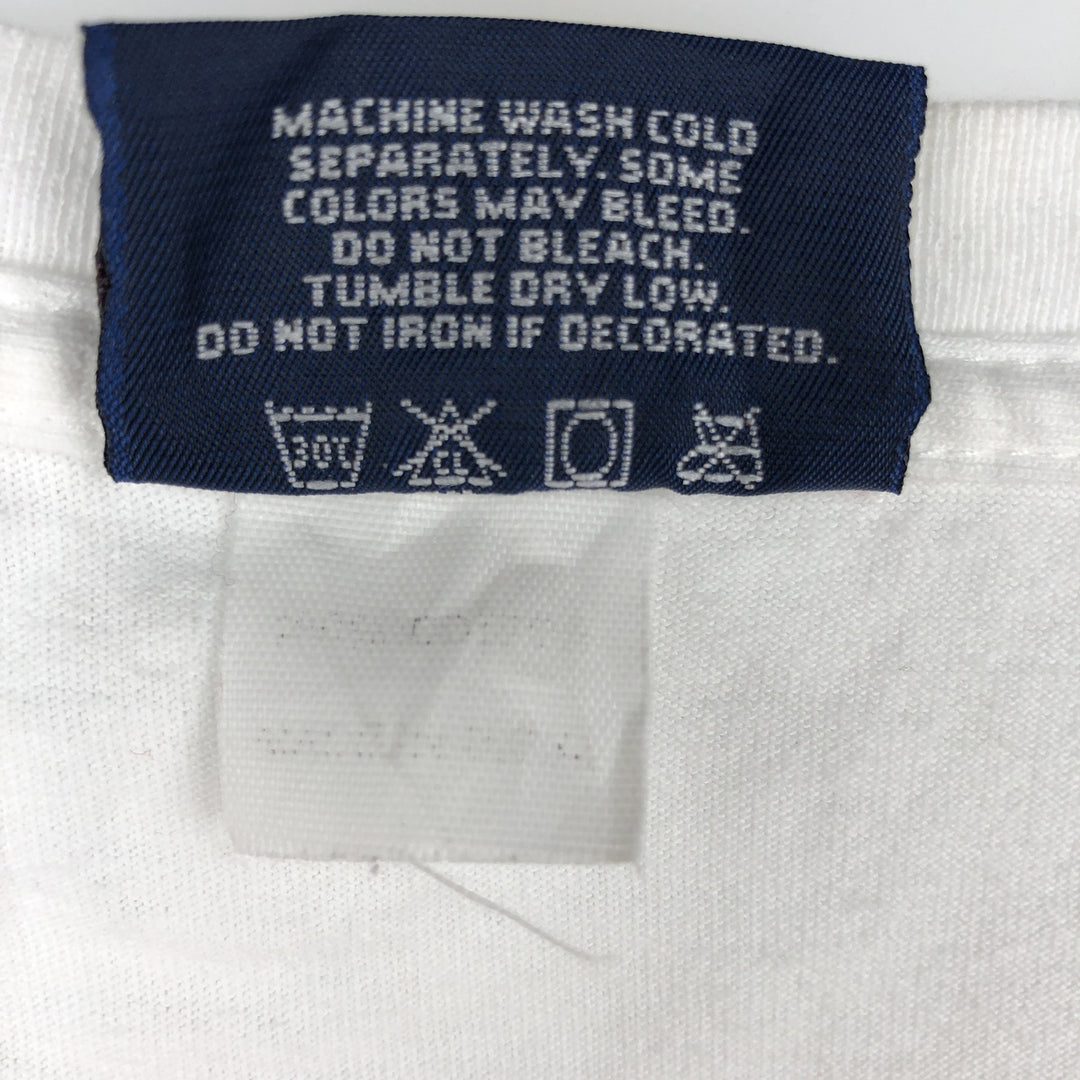 Jansport College T-shirt, Men's Size L (approx.), Vintage unclear white type Vintage Second Hand
