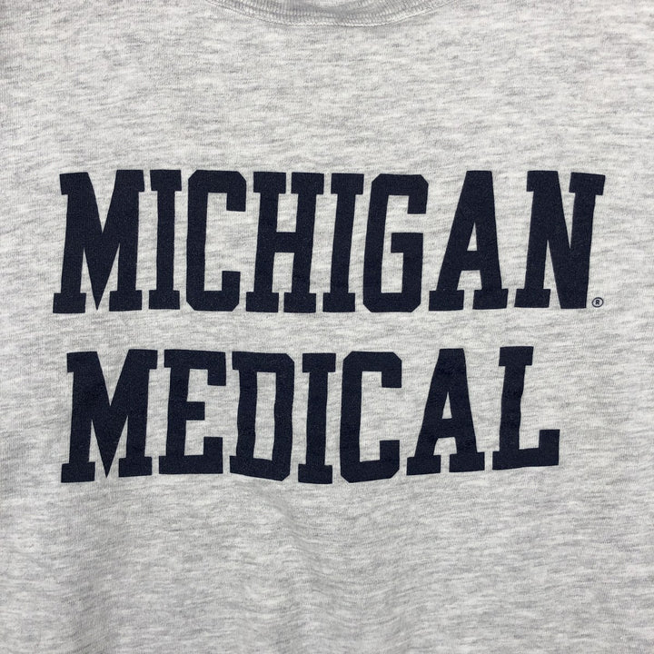 Champion Authentic Athletic Apple University of Michigan College T-Shirt, Men's Size L (approx.), Vintage cotton gray type Vintage Second Hand