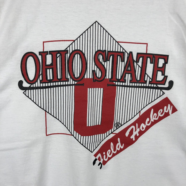 90'S Fruit of the Loom BEST OHIO STATE Ohio State University College T-Shirt, Made in USA, Men's XL equivalent, Vintage cotton white type Vintage Second Hand