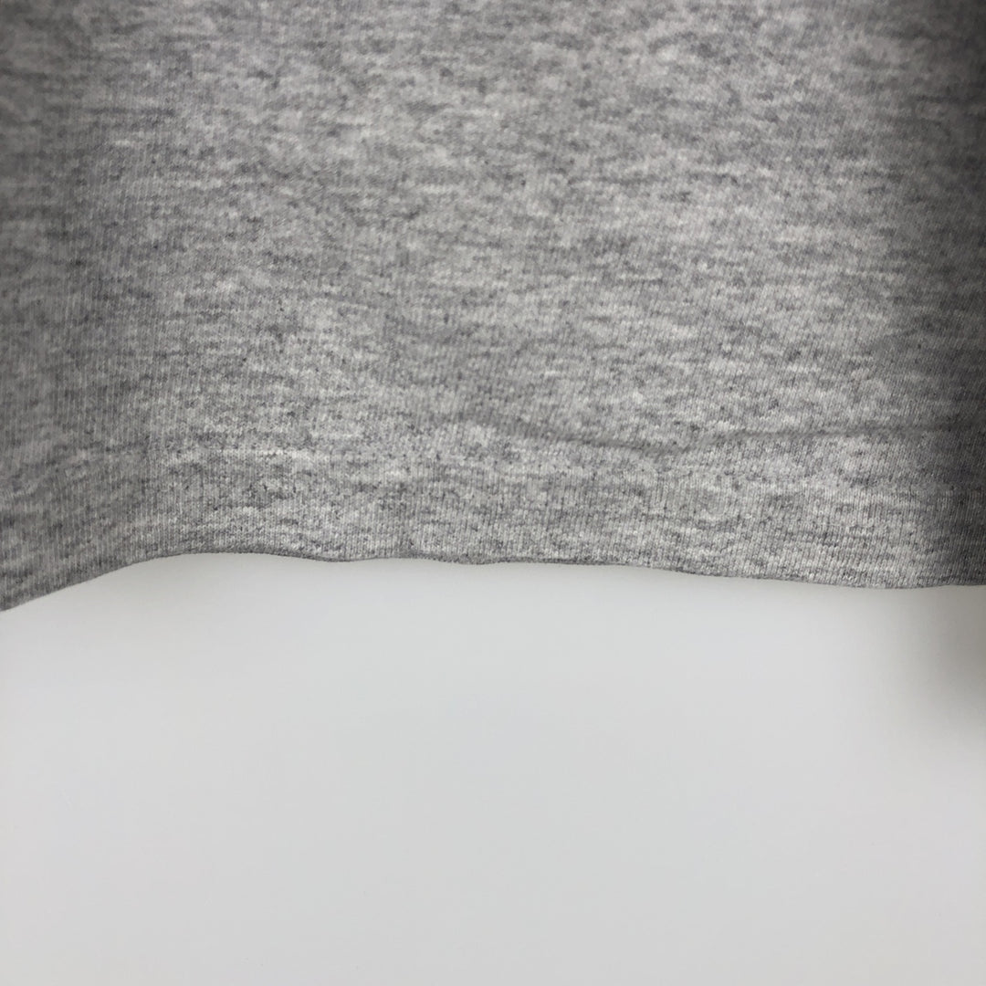 Nike Team College T-Shirt, Made in USA, Men's Size L (approx.) cotton gray type Vintage Second Hand