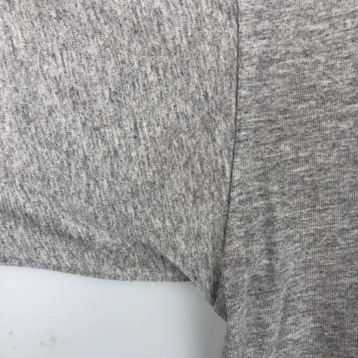 Nike Team College T-Shirt, Made in USA, Men's Size L (approx.) cotton gray type Vintage Second Hand