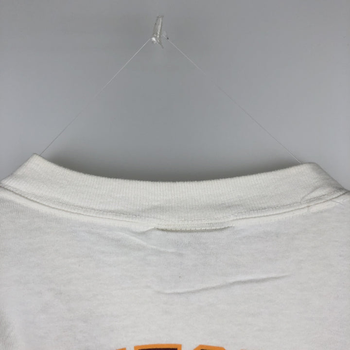 GEAR College T-shirt, Made in USA, Men's Size L cotton white type Vintage Second Hand