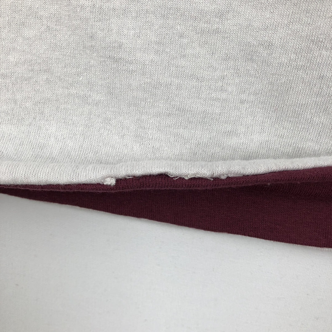 Eagle Pattern Reversible Double-Faced College T-Shirt, Men's Size S (Equivalent), Vintage unclear white type Vintage Second Hand