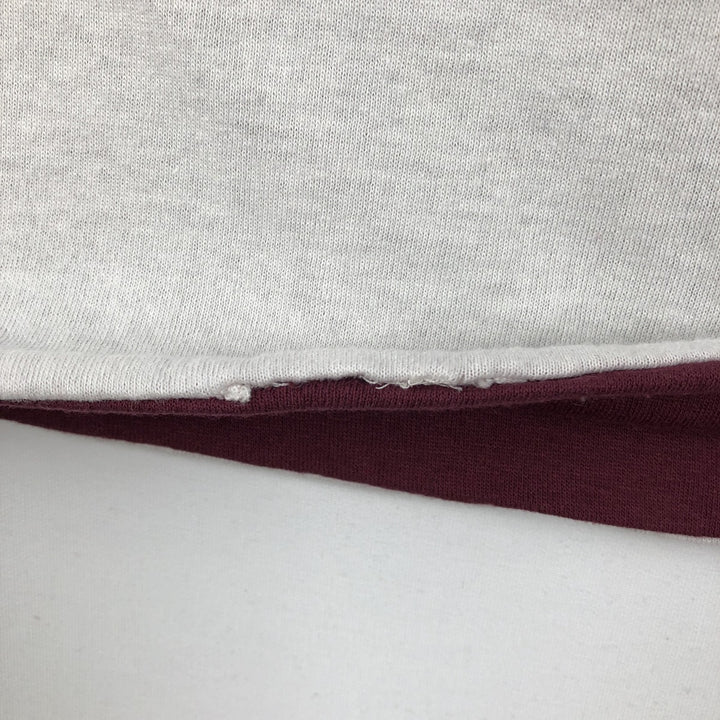 Eagle Pattern Reversible Double-Faced College T-Shirt, Men's Size S (Equivalent), Vintage unclear white type Vintage Second Hand
