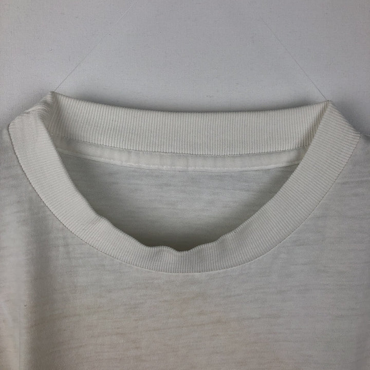 ~90'S College T-shirt, Men's Size L (approx.), Vintage unclear white type Vintage Second Hand