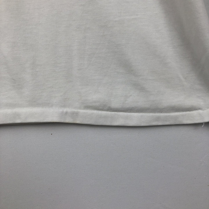~90'S College T-shirt, Men's Size L (approx.), Vintage unclear white type Vintage Second Hand