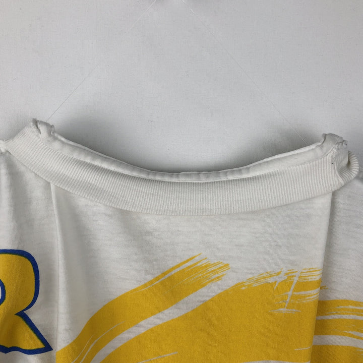 ~90'S College T-shirt, Men's Size L (approx.), Vintage unclear white type Vintage Second Hand