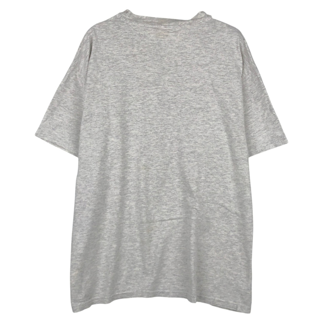 90'S Hanes Heavyweight Triple Print College T-Shirt, Men's Size L (Equivalent), Vintage cotton gray type Vintage Second Hand