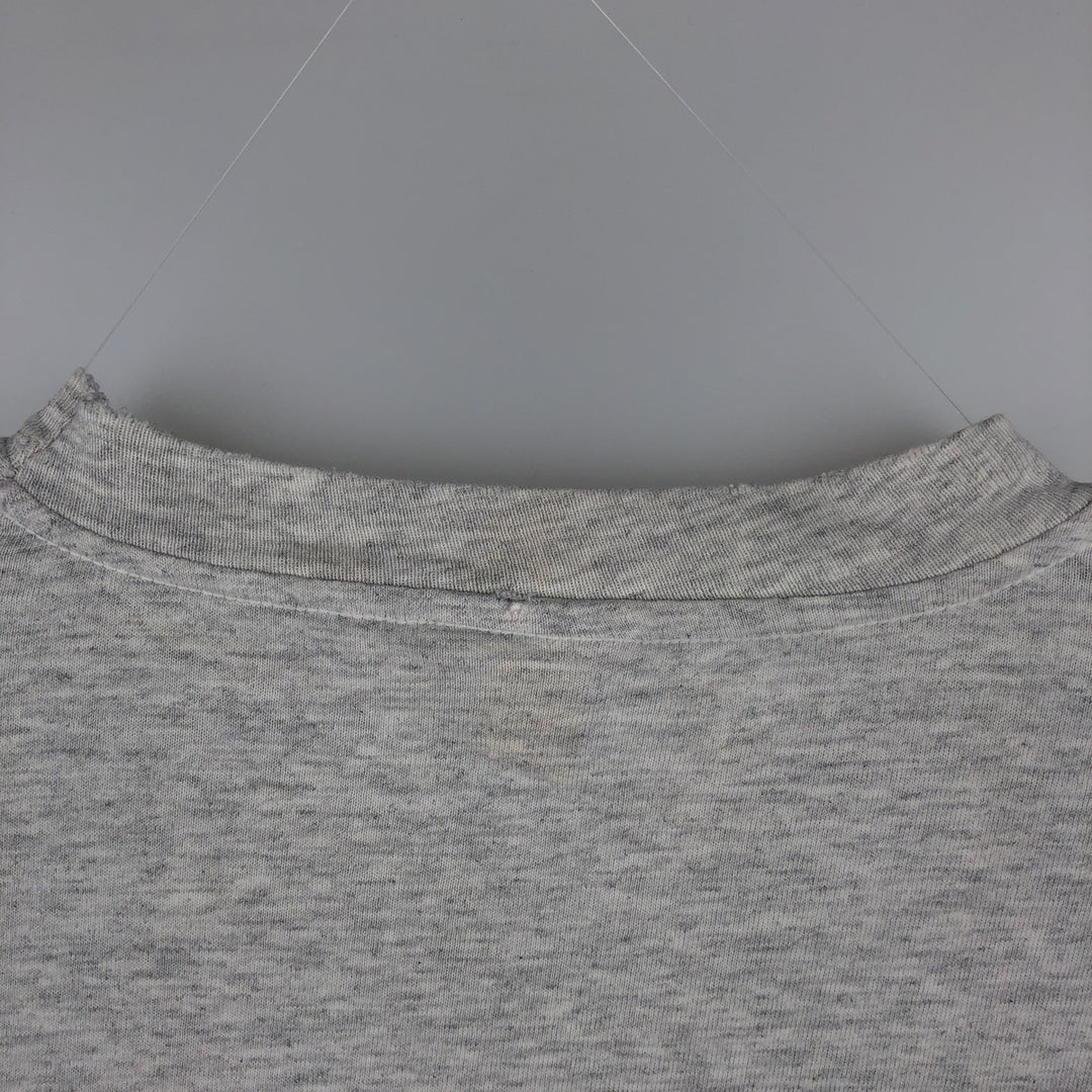 90'S Hanes Heavyweight Triple Print College T-Shirt, Men's Size L (Equivalent), Vintage cotton gray type Vintage Second Hand