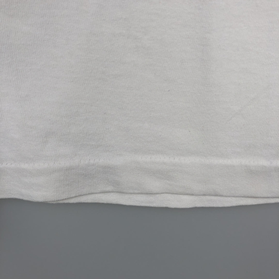 90'S Fruit of the Loom Eagle Pattern College T-Shirt, Made in USA, Men's Size L (approx.), Vintage cotton white type Vintage Second Hand