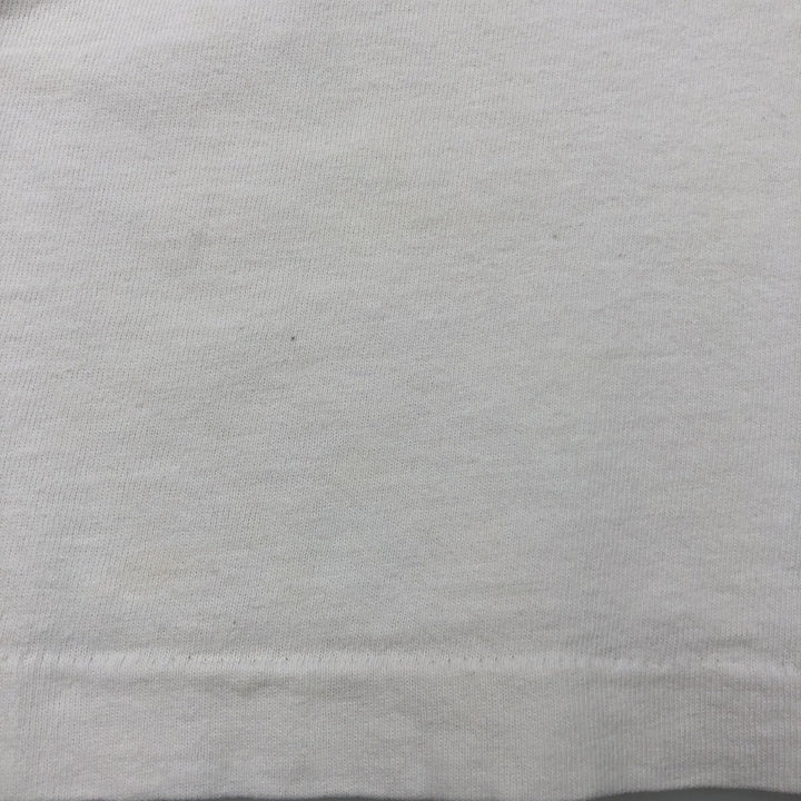 90'S Fruit of the Loom Eagle Pattern College T-Shirt, Made in USA, Men's Size L (approx.), Vintage cotton white type Vintage Second Hand