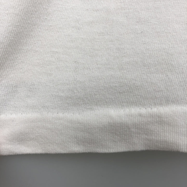 90'S Fruit of the Loom Eagle Pattern College T-Shirt, Made in USA, Men's Size L (approx.), Vintage cotton white type Vintage Second Hand