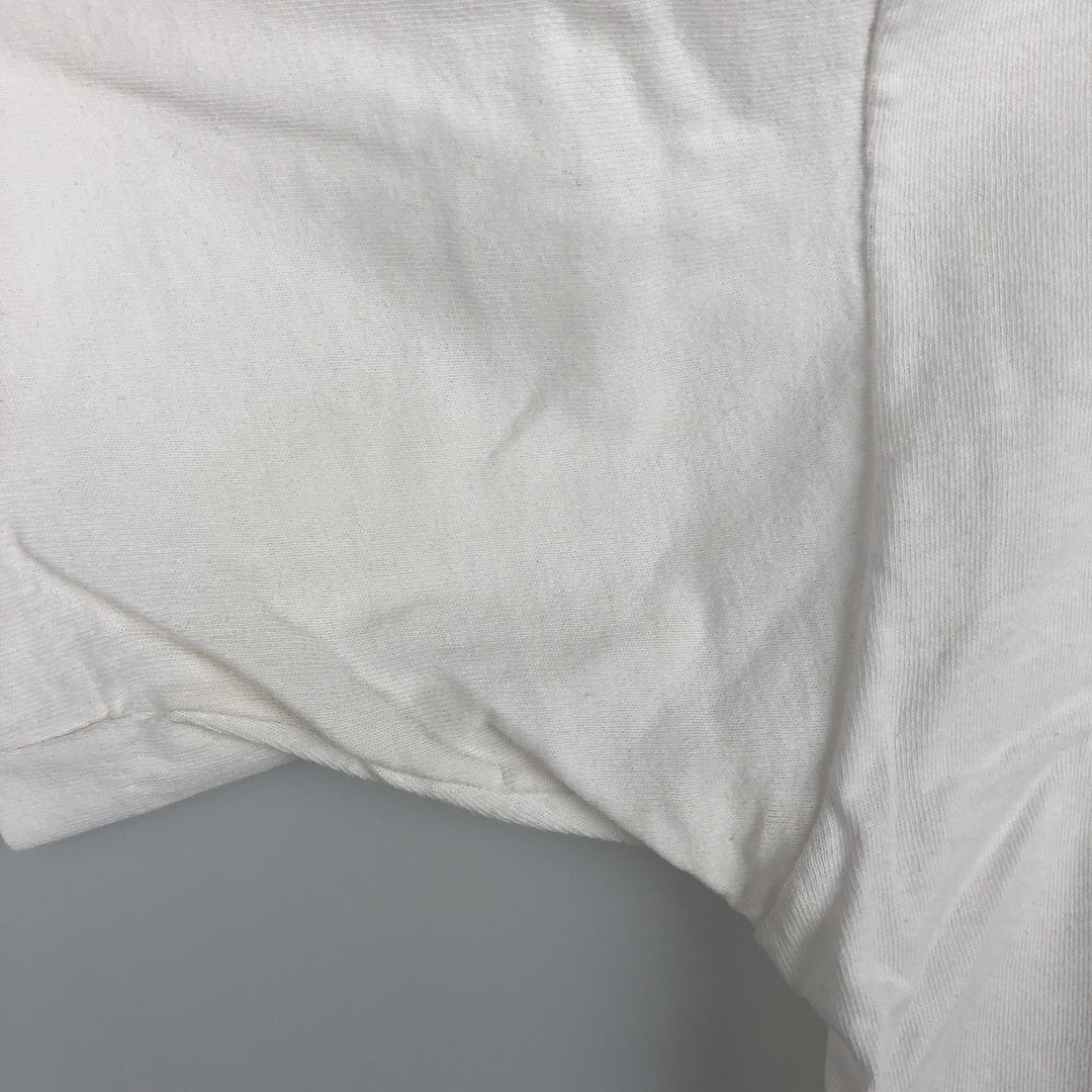 90'S Fruit of the Loom Eagle Pattern College T-Shirt, Made in USA, Men's Size L (approx.), Vintage cotton white type Vintage Second Hand