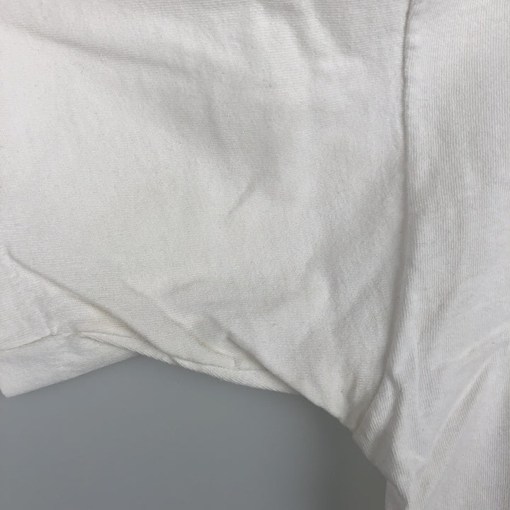 90'S Fruit of the Loom Eagle Pattern College T-Shirt, Made in USA, Men's Size L (approx.), Vintage cotton white type Vintage Second Hand