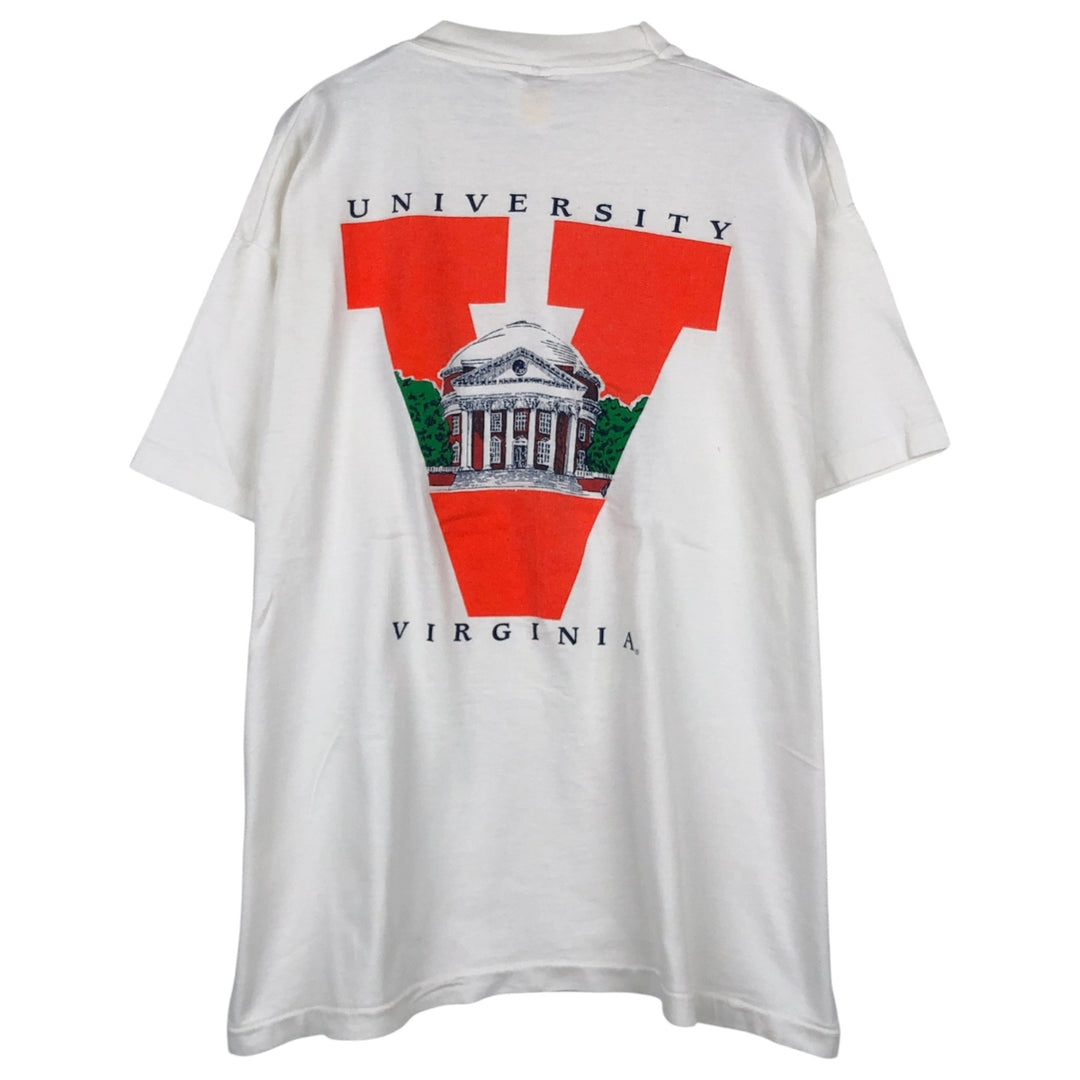 90'S Fruit of the Loom College T-Shirt, XL, Vintage cotton white type Vintage Second Hand