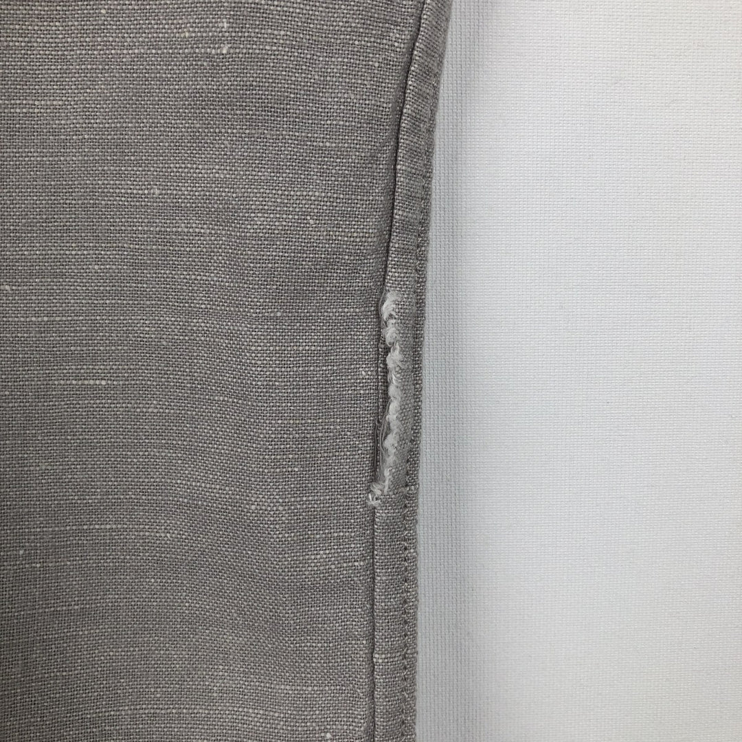 GAP STANDARD FIT Short-Sleeve Cotton x Linen Shirt, Men's Size L (approx.) linen gray type Vintage Second Hand