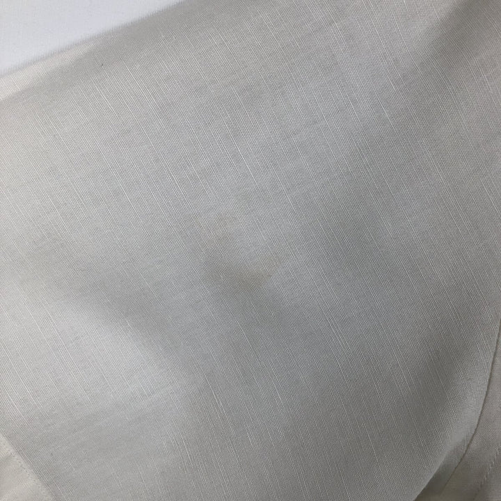 Lacoste short-sleeved open-collar cotton shirt, men's size L (approx.) cotton white type Vintage Second Hand