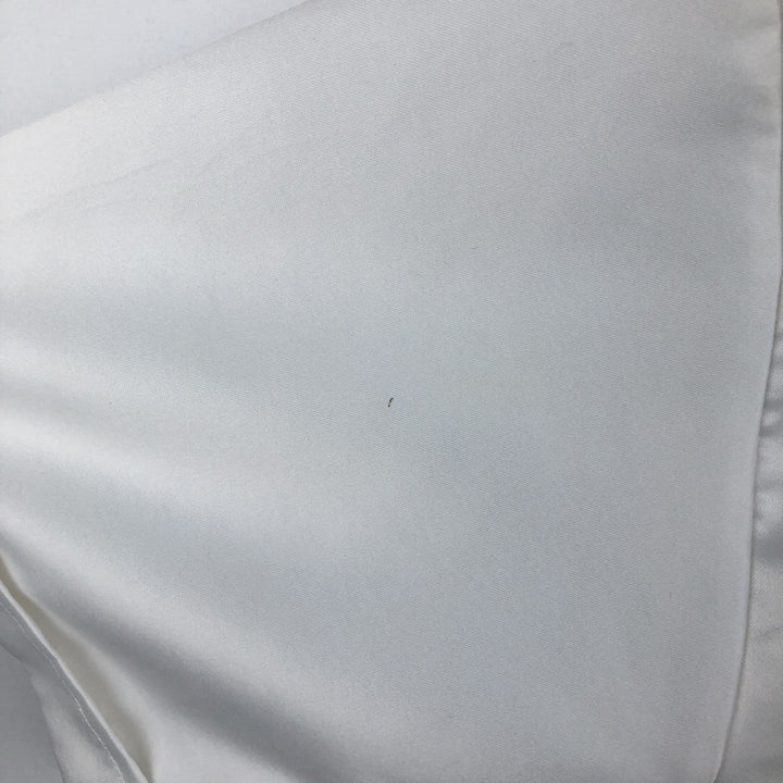 Chic Elegant Short-Sleeve Open-Collar Mexican Shirt, Cuban Shirt, Boxy Shirt, Men's Size L (approx.) polyester white type Vintage Second Hand