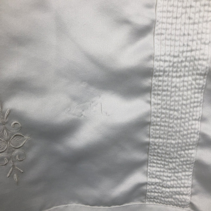 Chic Elegant Short-Sleeve Open-Collar Mexican Shirt, Cuban Shirt, Boxy Shirt, Men's Size L (approx.) polyester white type Vintage Second Hand