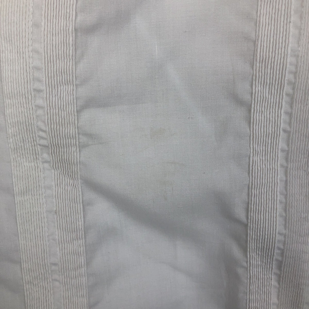GUAYABERAS YUCATECAS Short-Sleeve Open Collar Mexican Shirt Cuban Shirt Men's XL Equivalent Box Shirt polyester white type Vintage Second Hand