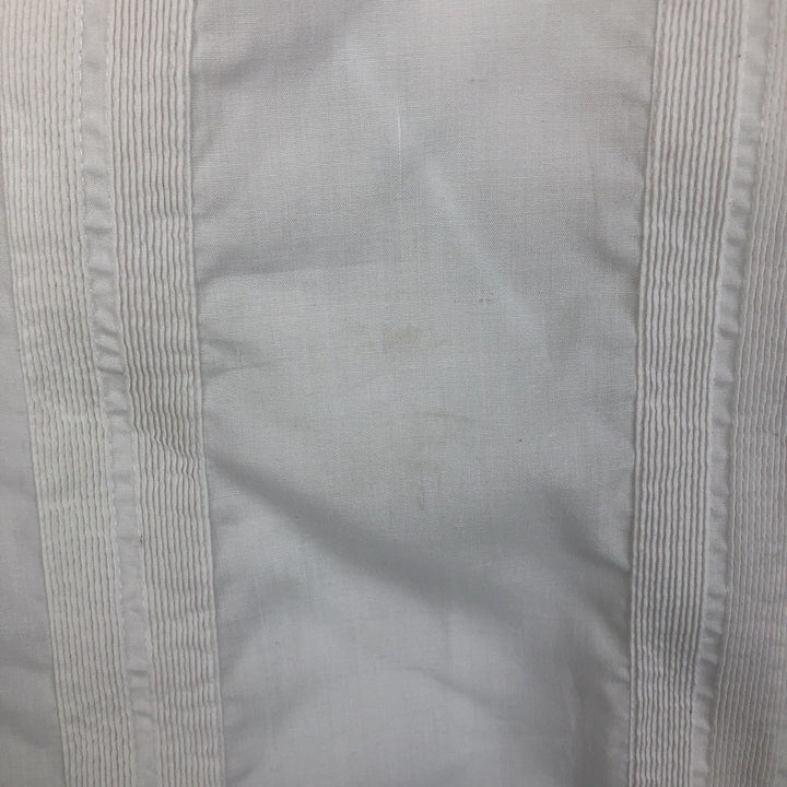 GUAYABERAS YUCATECAS Short-Sleeve Open Collar Mexican Shirt Cuban Shirt Men's XL Equivalent Box Shirt polyester white type Vintage Second Hand