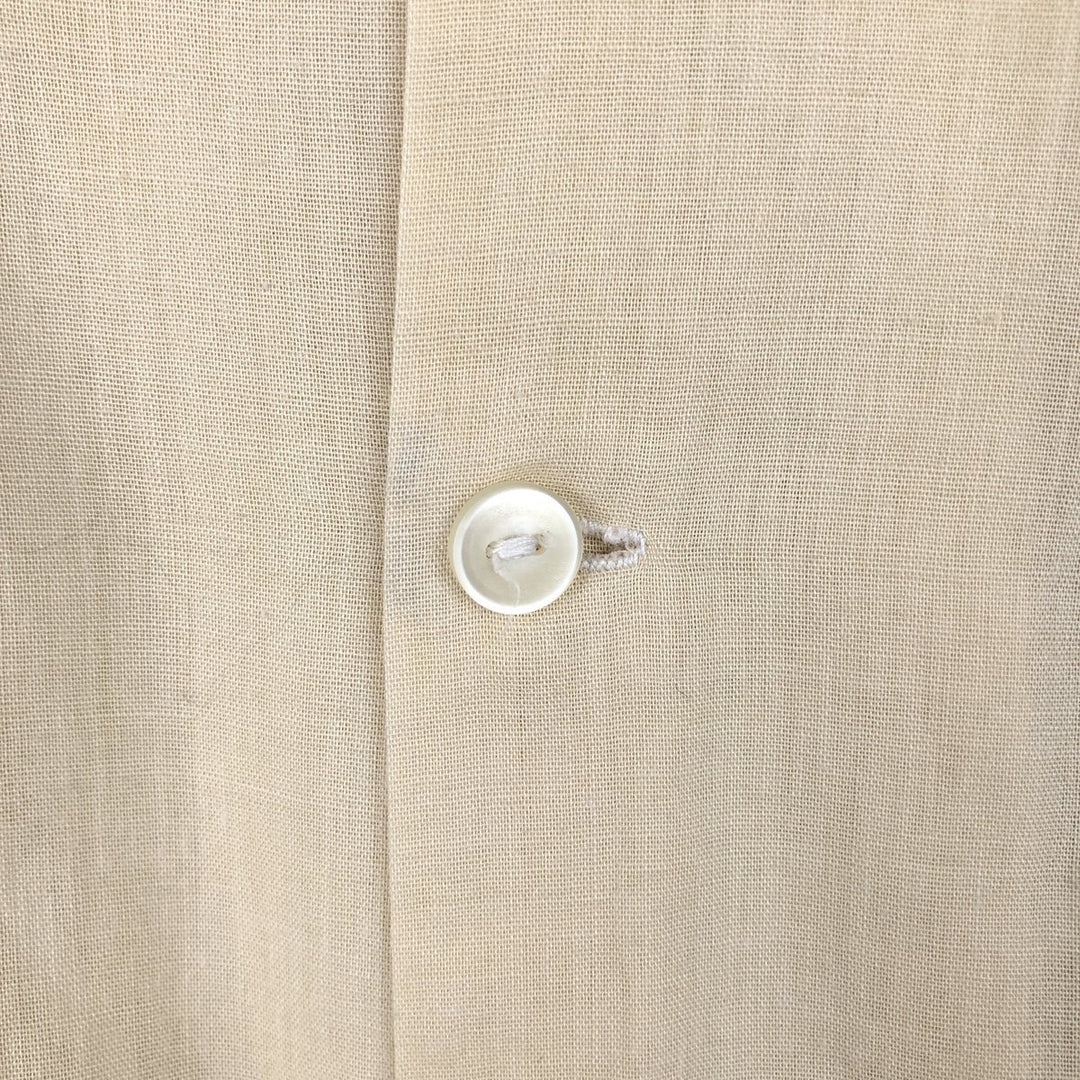Anthony SPORT Short-Sleeve Open-Collar Mexican Shirt, Cuban Shirt, Boxy Shirt, Men's Size M unclear Beige type Vintage Second Hand