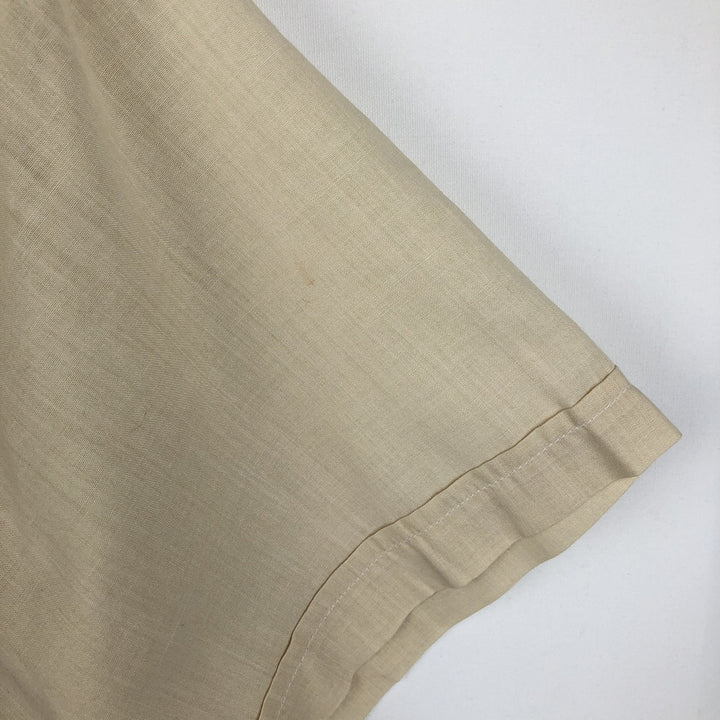 Anthony SPORT Short-Sleeve Open-Collar Mexican Shirt, Cuban Shirt, Boxy Shirt, Men's Size M unclear Beige type Vintage Second Hand