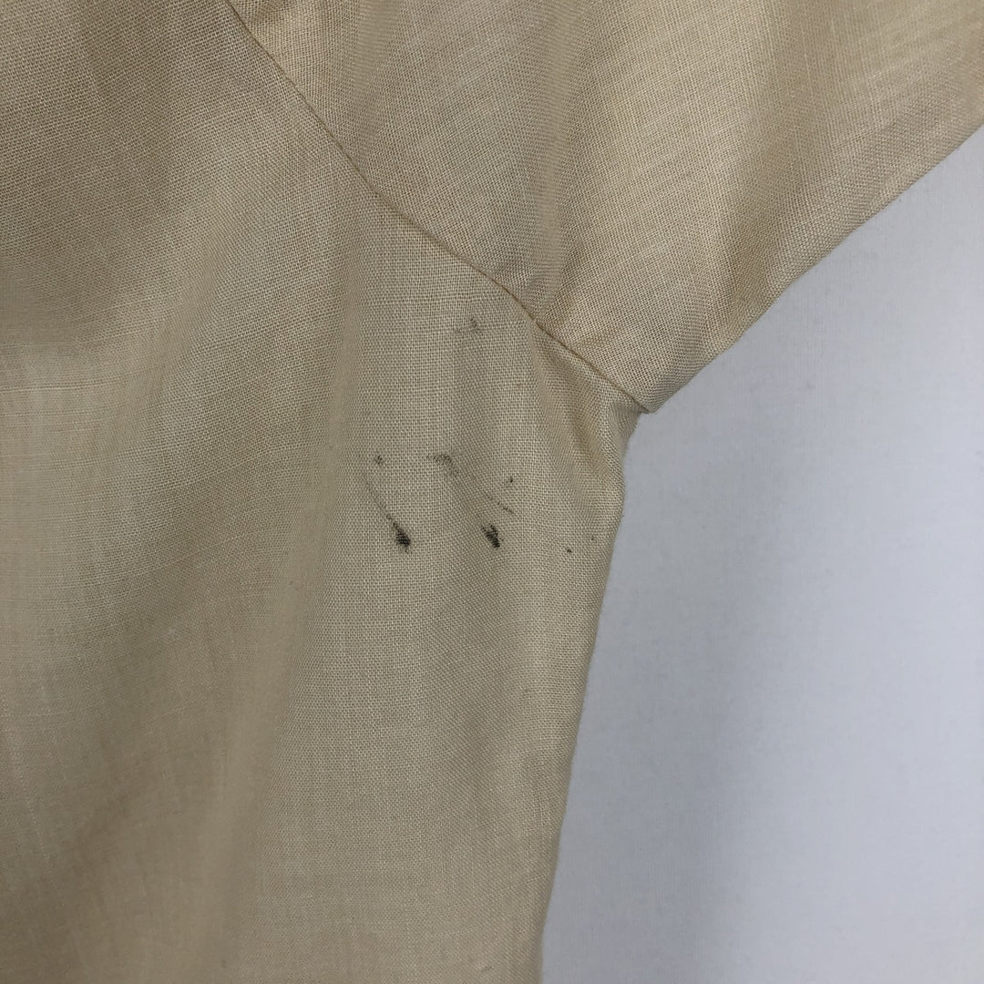 Anthony SPORT Short-Sleeve Open-Collar Mexican Shirt, Cuban Shirt, Boxy Shirt, Men's Size M unclear Beige type Vintage Second Hand