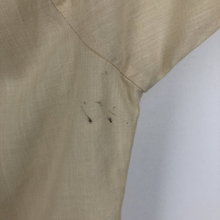 Anthony SPORT Short-Sleeve Open-Collar Mexican Shirt, Cuban Shirt, Boxy Shirt, Men's Size M unclear Beige type Vintage Second Hand