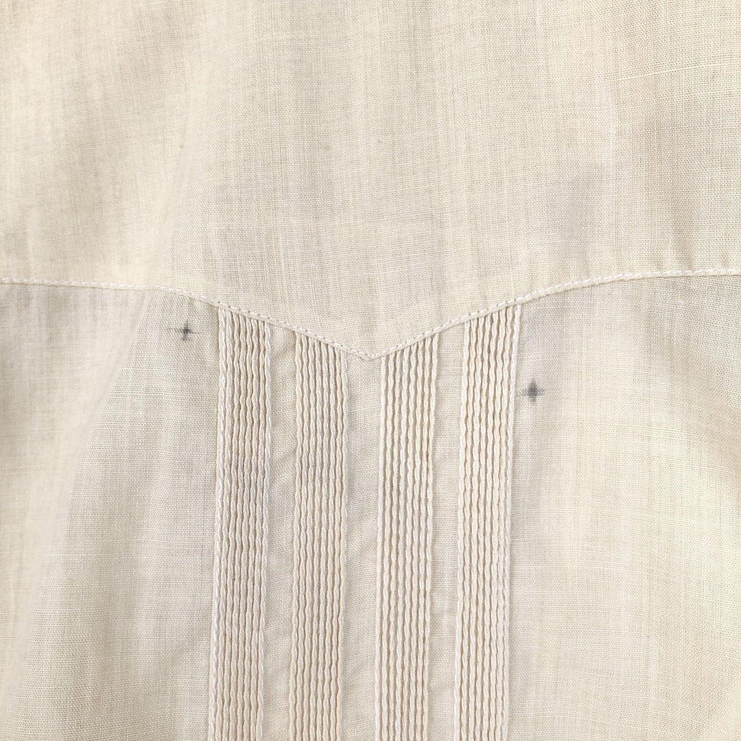 Anthony SPORT Short-Sleeve Open-Collar Mexican Shirt, Cuban Shirt, Boxy Shirt, Men's Size M unclear Beige type Vintage Second Hand