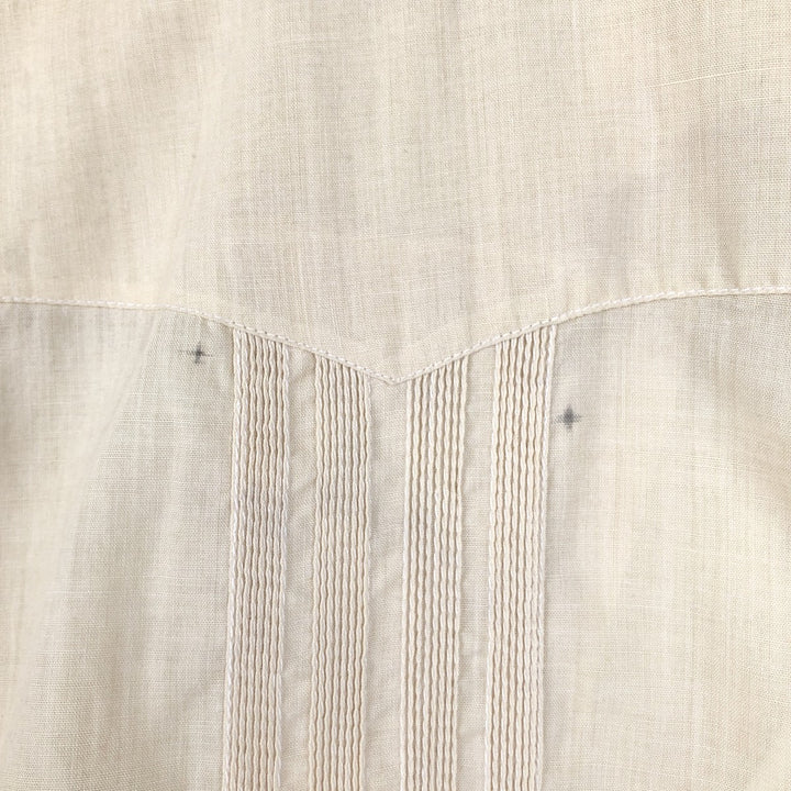 Anthony SPORT Short-Sleeve Open-Collar Mexican Shirt, Cuban Shirt, Boxy Shirt, Men's Size M unclear Beige type Vintage Second Hand
