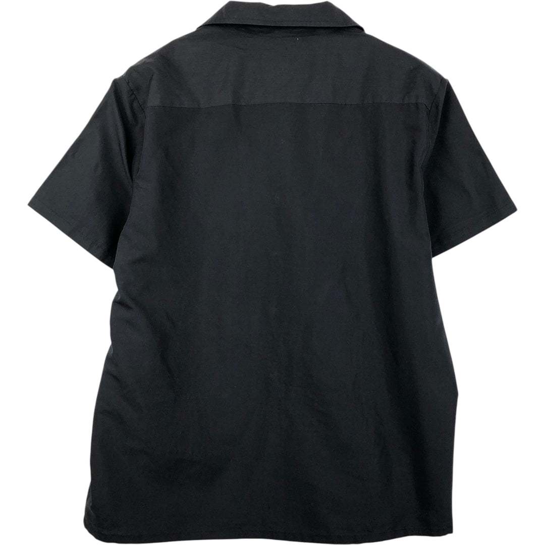 HABAND GUAYABERA Short-Sleeve Open Collar Mexican Shirt Cuban Shirt Box Shirt Men's Size L (Equivalent) Vintage polyester black type Vintage Second Hand