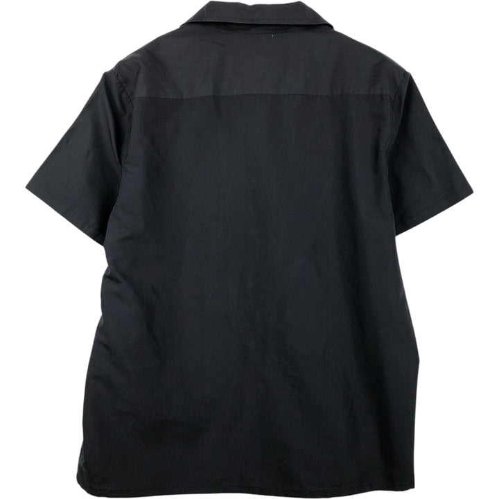 HABAND GUAYABERA Short-Sleeve Open Collar Mexican Shirt Cuban Shirt Box Shirt Men's Size L (Equivalent) Vintage polyester black type Vintage Second Hand