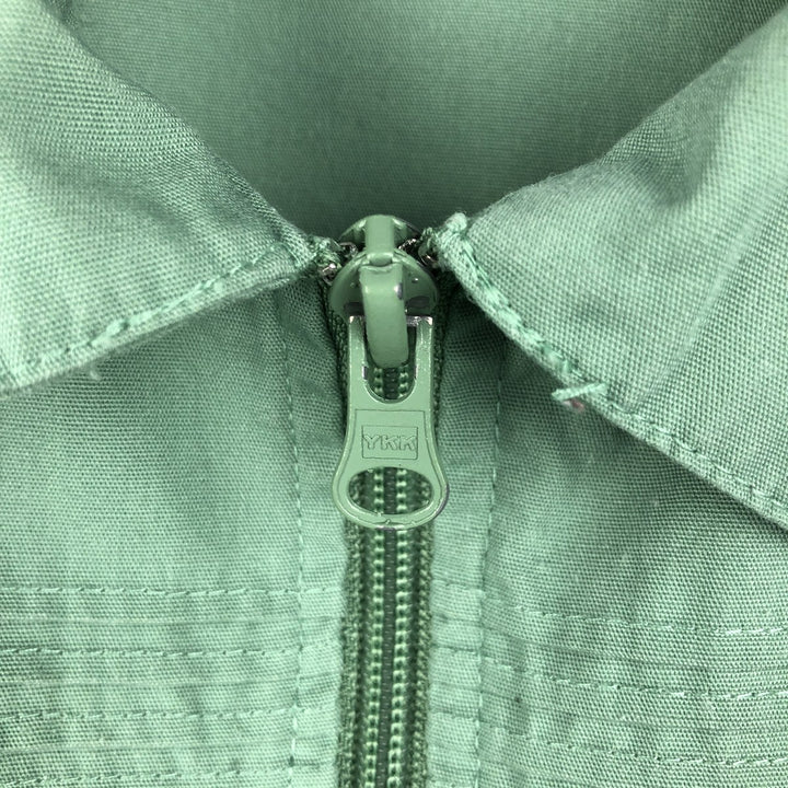 John Blair Collared Short-Sleeve Shirt Jacket, Men's Size XL (approx.) polyester green type Vintage Second Hand
