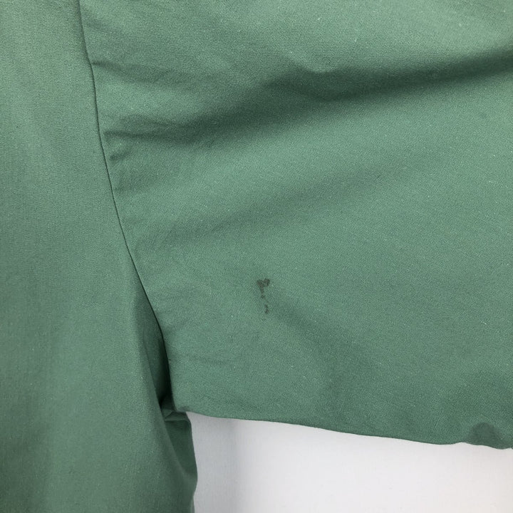 John Blair Collared Short-Sleeve Shirt Jacket, Men's Size XL (approx.) polyester green type Vintage Second Hand