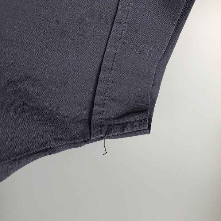 80s-90'S ROMANI Short-Sleeve Open-Collar Mexican Shirt / Cuban Shirt / Boxy Shirt / Men's XL Equivalent / Vintage polyester purple type Vintage Second Hand