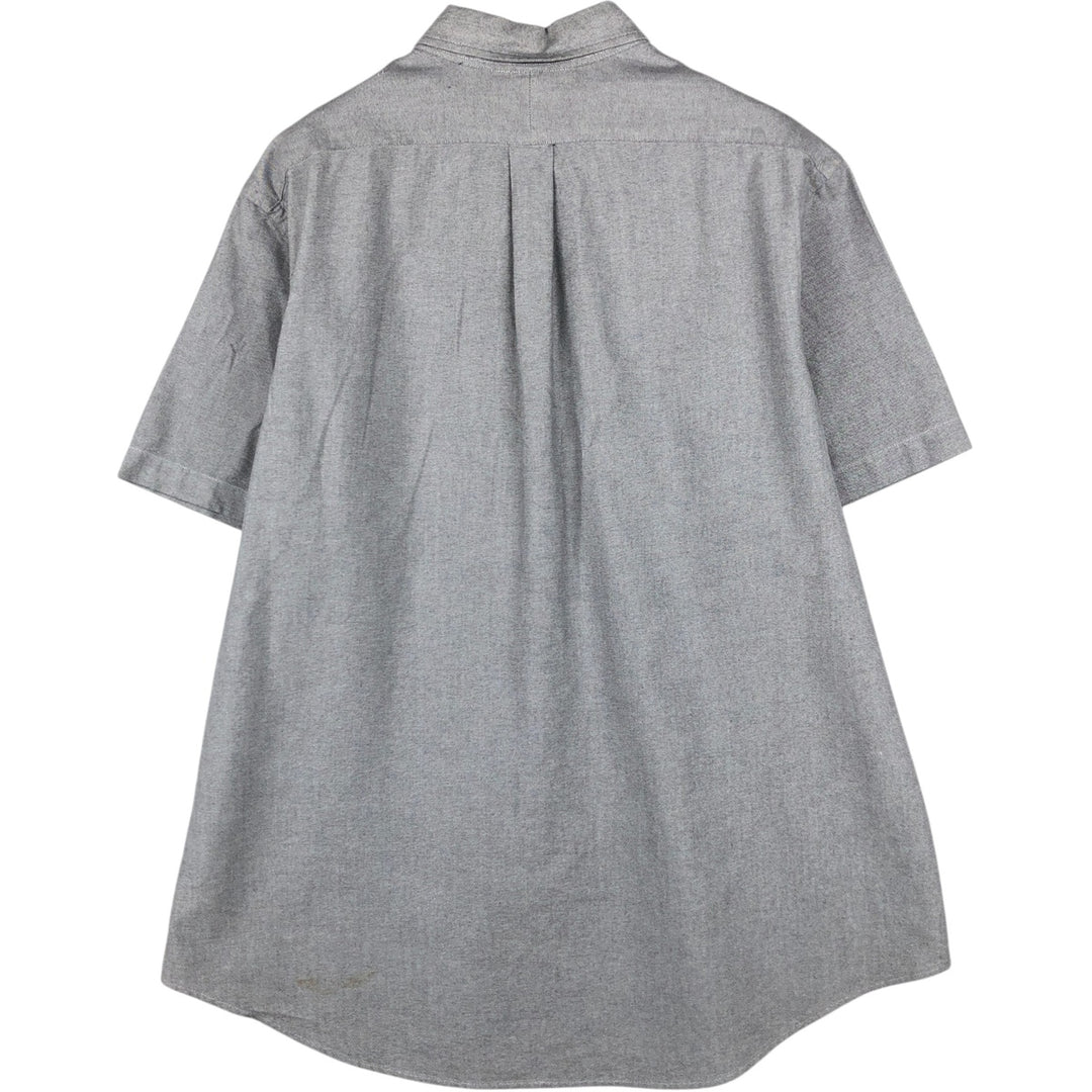 Ralph Lauren POLO RALPH LAUREN CLASSIC FIT Short-Sleeve Button-Down Shirt, Men's Size XL (approx.) cotton gray type Vintage Second Hand