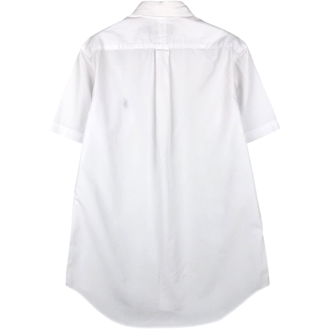 Ralph Lauren short-sleeved button-down shirt, men's size S (approx.) unclear white type Vintage Second Hand