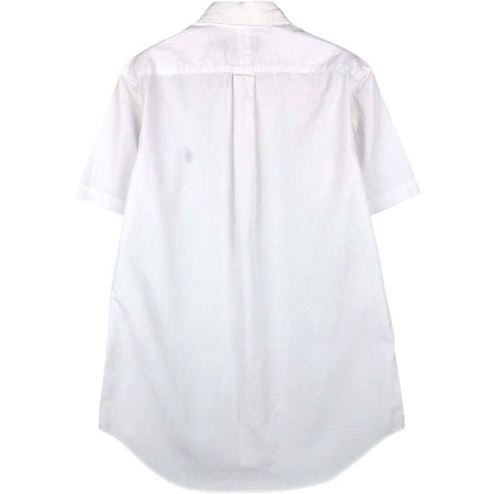 Ralph Lauren short-sleeved button-down shirt, men's size S (approx.) unclear white type Vintage Second Hand