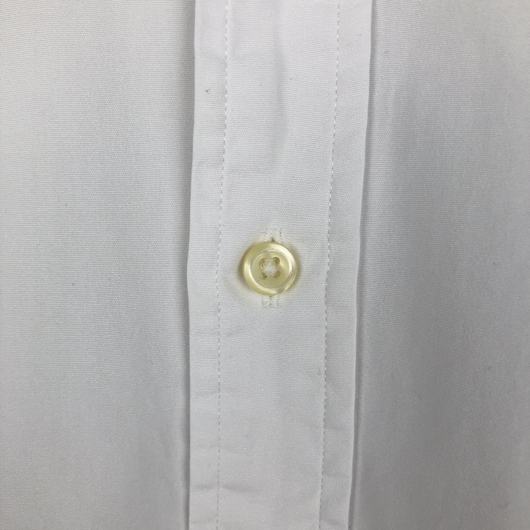 Ralph Lauren short-sleeved button-down shirt, men's size S (approx.) unclear white type Vintage Second Hand