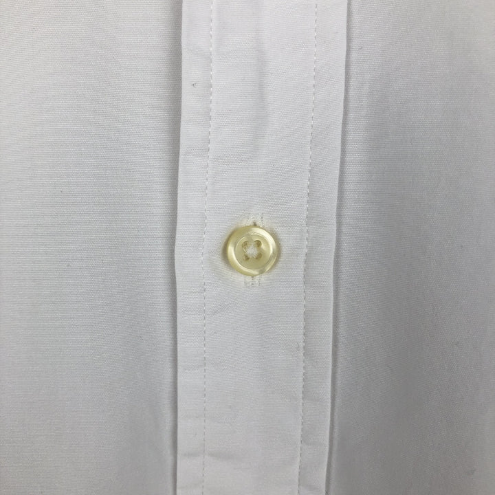 Ralph Lauren short-sleeved button-down shirt, men's size S (approx.) unclear white type Vintage Second Hand