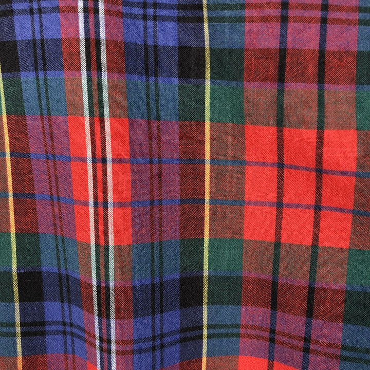 Ralph Lauren BLAKE short sleeve button down check shirt men's XL size cotton red type Vintage Second Hand