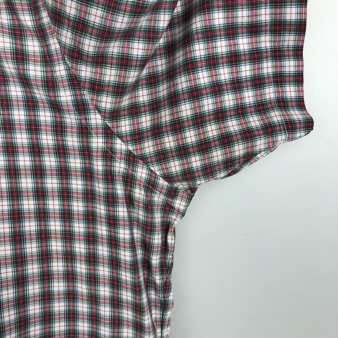 Ralph Lauren POLO RALPH LAUREN short sleeve button down check shirt men's M size cotton red type Vintage Second Hand